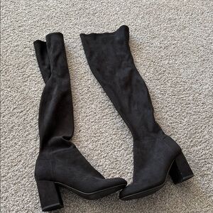 Elegant Black Knee-High Women's Boots